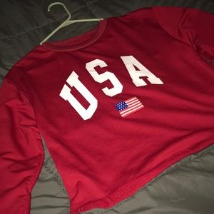 ROMWE USA crop long sleeve